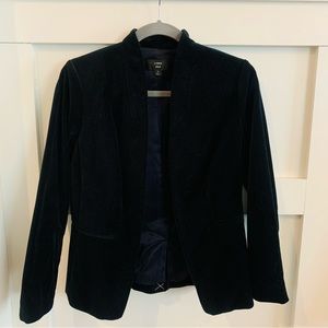 J Crew Going Out Blazer in Black Velvet (NWOT)